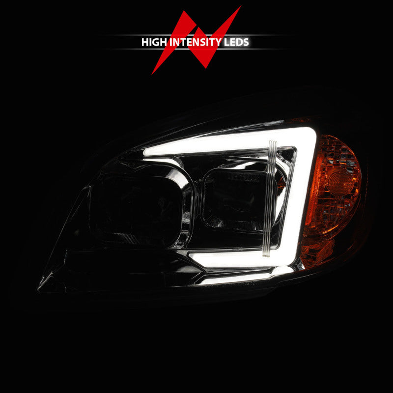 Phares de projecteur à LED ANZO 05-10 Chevrolet Cobalt / 07-10 Pontiac G5 avec boîtier noir