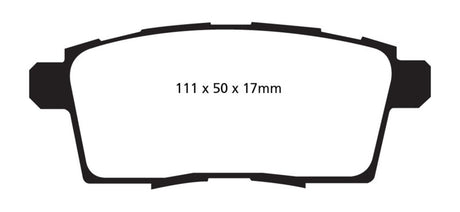EBC 06-08 Ford Edge 3.5 2WD Yellowstuff Rear Brake Pads