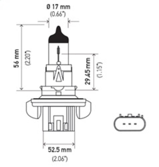 Ampoule Hella H13 12V 60/55W P264T T4