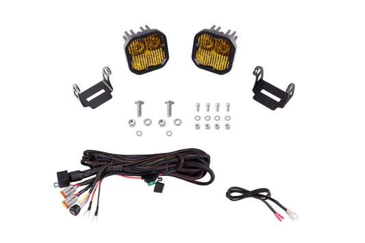 Diode Dynamics 21-22 Ford F-150 SS3 Stage Series Backlit Ditch Light Kit - Sport Yellow Combo