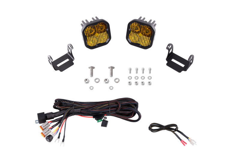 Diode Dynamics 21-22 Ford F-150 SSC2 Stage Series Backlit Ditch Light Kit Sport - White Combo