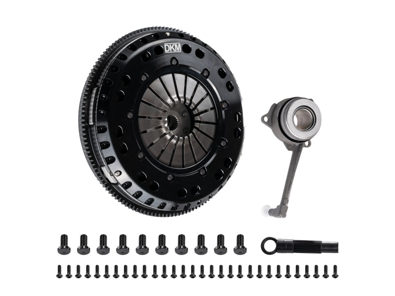 Kit d'embrayage double disque DKM Clutch VW MK4 R32 MS avec volant moteur en acier (couple de 660 pi/lb)