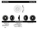 Rotor avant gauche percé StopTech 02-10 WRX