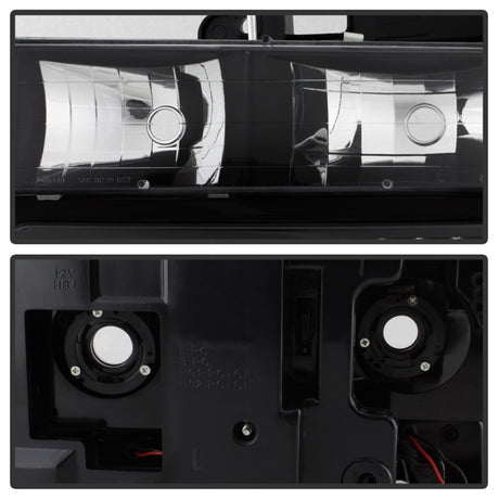 Phares d'angle/pare-chocs à LED pleine grandeur Xtune Blazer 92-94 Noir HD-JH-CCK88-LED-AM-BK-SET