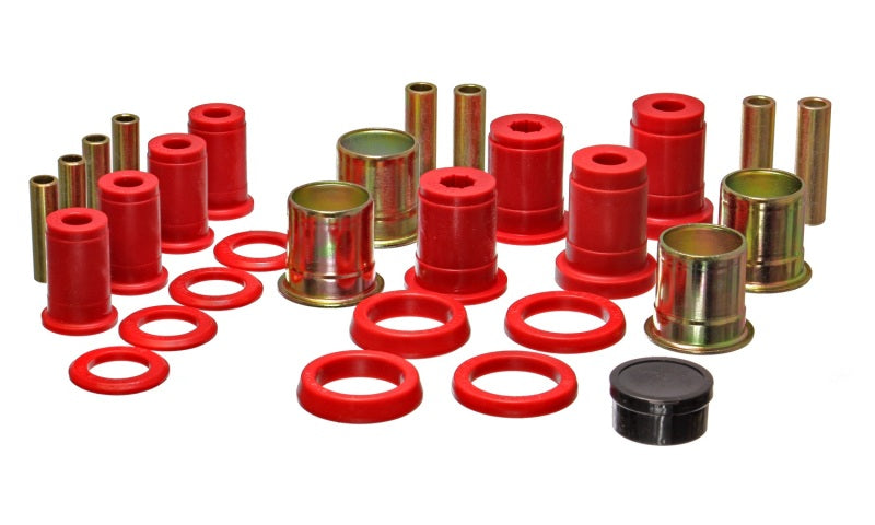 Ensemble de bagues de bras de suspension arrière rouges pour Chevy Monza/Vega Energy Suspension 75