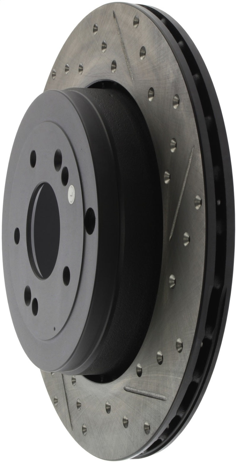 StopTech 10 Hyundai Genesis Coupé avec rotor arrière gauche fendu et percé Brembo d'usine