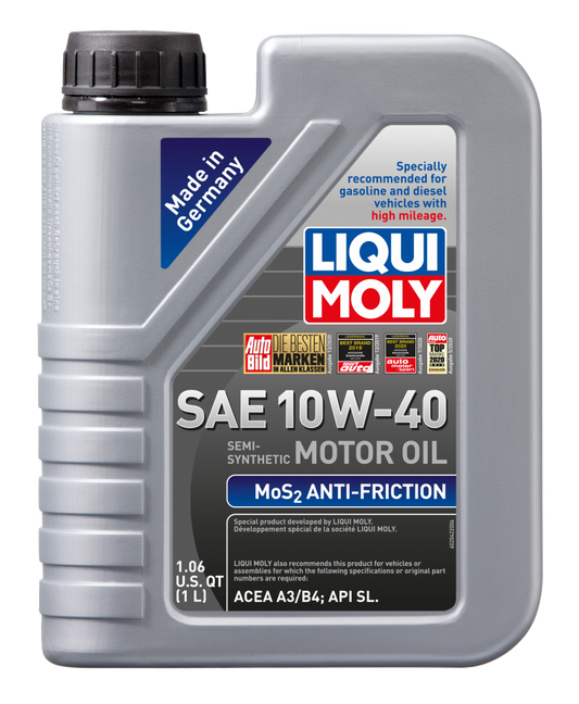 LIQUI MOLY 1L MoS2 Anti-Friction Motor Oil 10W40