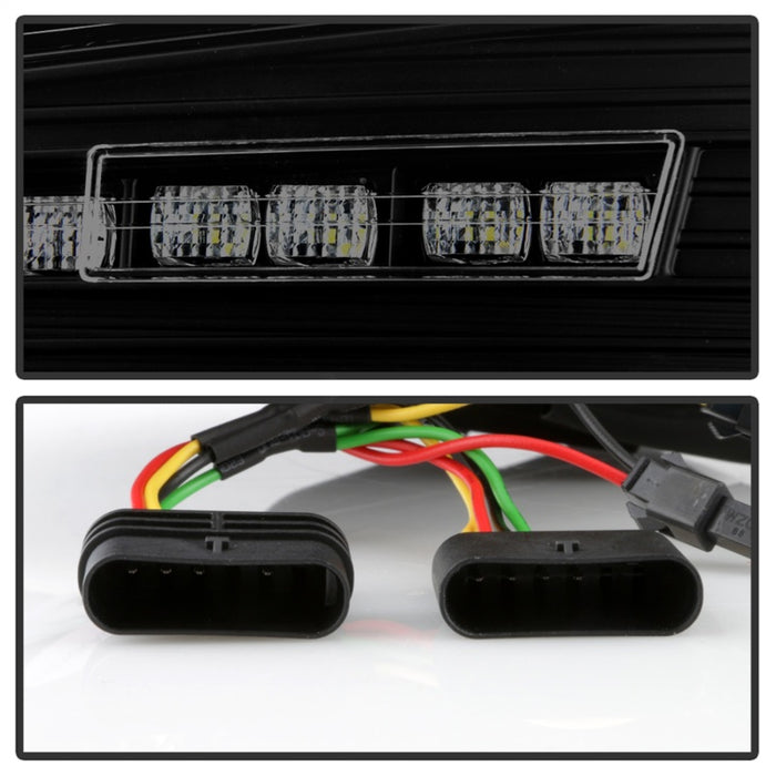 Feux arrière Spyder à LED pour BMW Série 3 F30 2012-2018 (ALT-YD-BMWF3012-SEQ-BSM) - Fumée noire