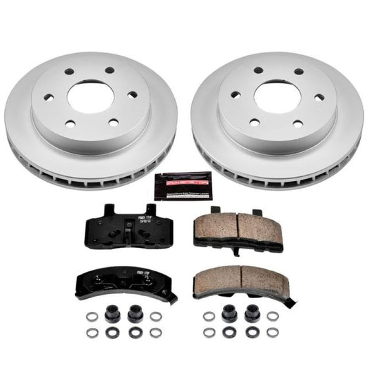 Power Stop 99-00 Cadillac Escalade Front Z17 Evolution Geomet Coated Brake Kit