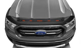 Pare-soleil Aeroskin Lightshield Pro à profil bas pour Ford Ranger AVS 19-22 - Noir