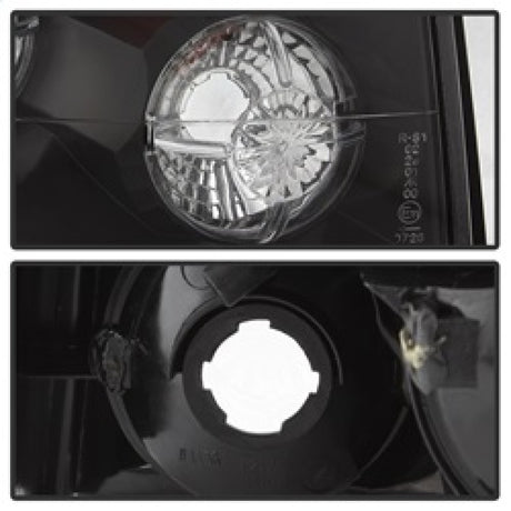 Feux arrière Spyder Hyundai Santa Fe 01-06 (modèle 01-04, utilisez uniquement 3 ampoules) Euro Blk ALT-YD-HYSF01-BK