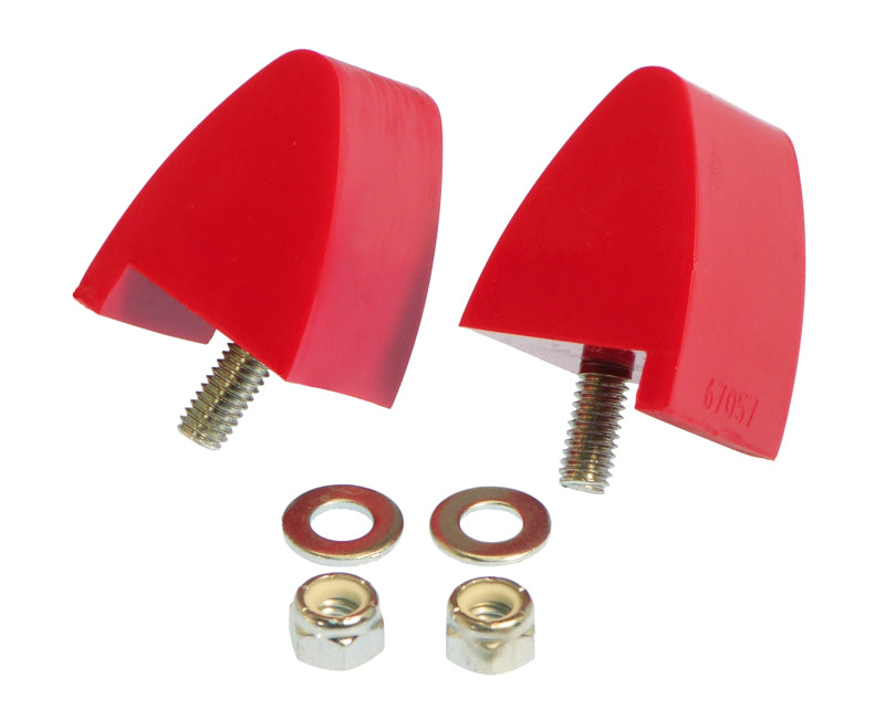 Butées de pare-chocs avant Prothane 64-73 pour Ford Mustang - Rouge