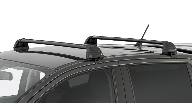 Barres de toit affleurantes à 2 barres Rhino-Rack 11-20 pour Ford Ranger PX 4 portes Double Cab Vortex ROC25 - Noir