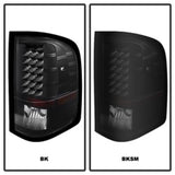 xTune Chevy Silverado 07-13 LED Tail Lights Black Smoke ALT-JH-CS07-LED-BKSM