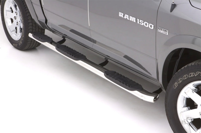 Barres de protection ovales WTW SS de 5 po pour Dodge Ram 1500 Crew Cab (caisse de 5,5 pi) de 09 à 2017 de Lund - Polies