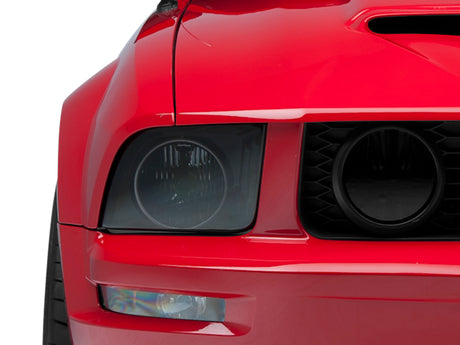 Phare projecteur Halo CCFL Raxiom 05-09 Ford Mustang GT V6 Axial Series - Boîtier noir (lentille Smkd)