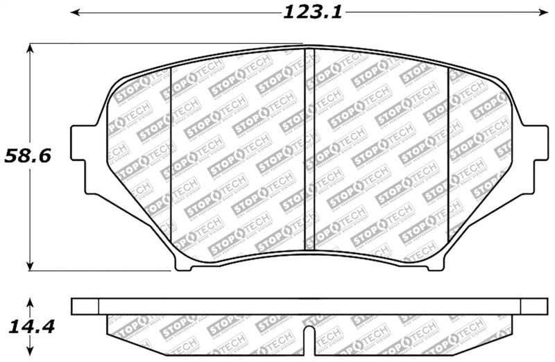 Plaquettes de frein avant StopTech 06-15 Mazda Miata MX-5 Street Select