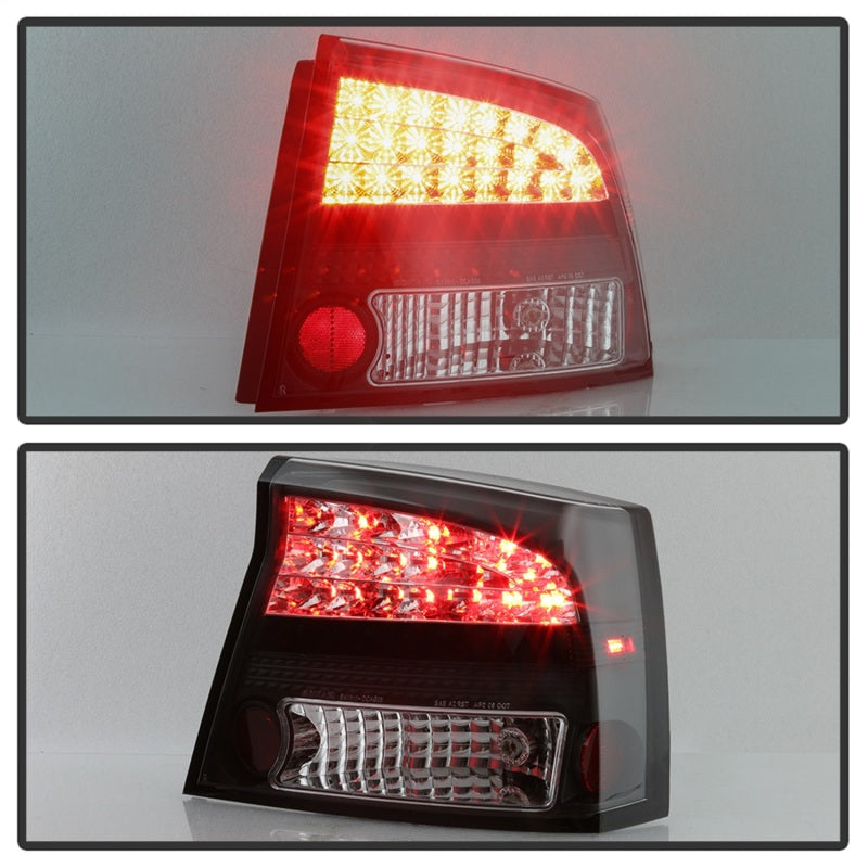 Feux arrière à LED Spyder Dodge Charger 06-08 Noir ALT-YD-DCH05-LED-BK