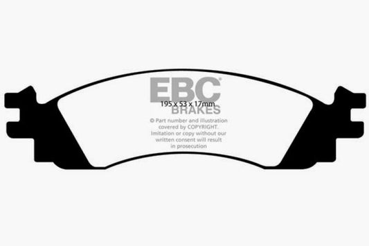 EBC 06-10 Ford Explorer 4.0 2WD Yellowstuff Front Brake Pads