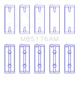 King Engine Bearings Mitsubishi 4G93 SOHC (Size STD) Main Bearing Set