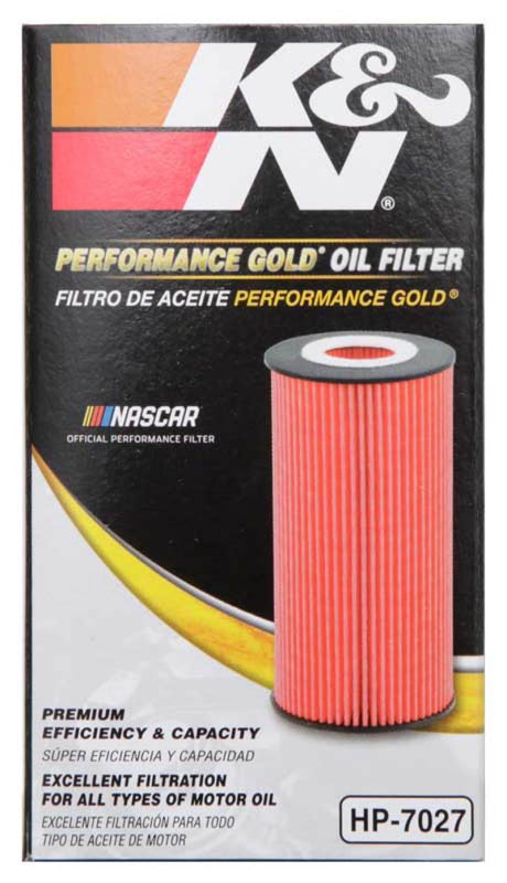 Filtre à huile K&amp;N Performance pour GM 09-19 1,4 L / 1,6 L / 1,8 L avec boîtier de filtre Hengst