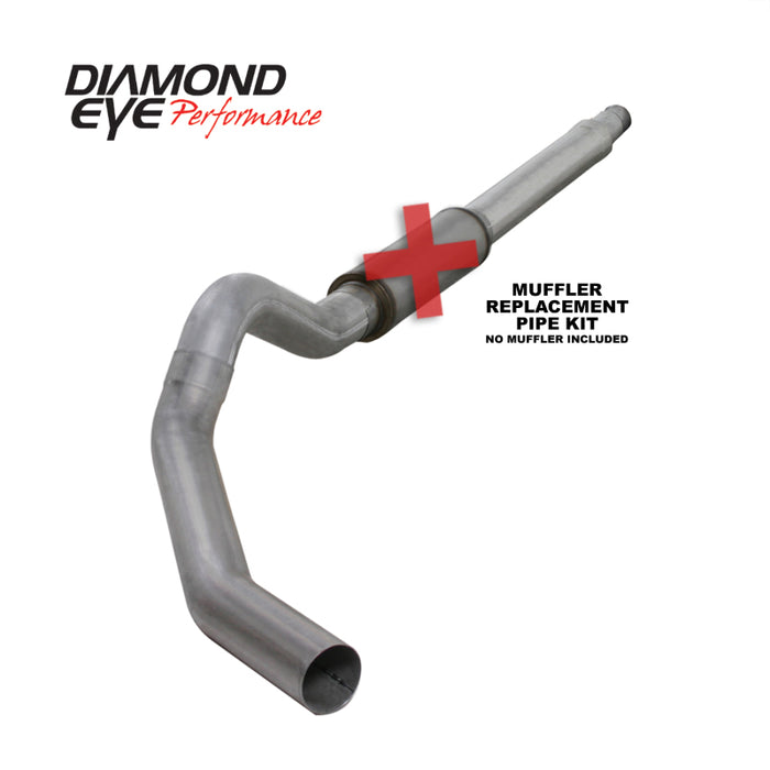 KIT Diamond Eye 5 pouces CB MFLR TUYAU DE RÉPARATION SGL AL : 03-07 FORD 6.0L F250/F350