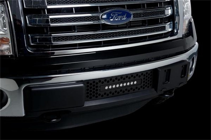 Insert de calandre de pare-chocs Putco 11-14 Ford F-150 EcoBoost SS Black Punch avec barre lumineuse Luminix de 10 pouces