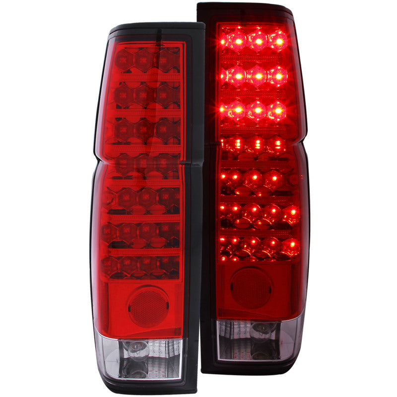ANZO 1986-1997 Feux arrière à LED Nissan Hardbody Rouge/Clair