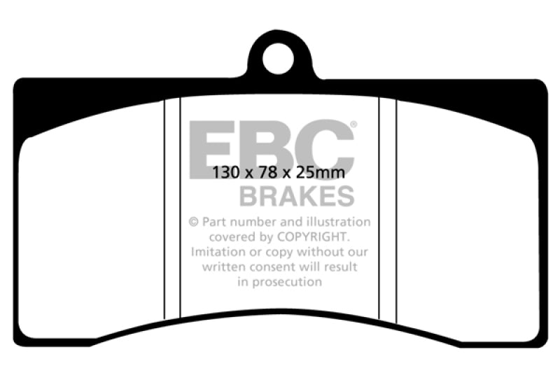 EBC 90-00 Aston Martin Vantage 5.3 (Twin Supercharged)(Alcon) Yellowstuff Front Brake Pads