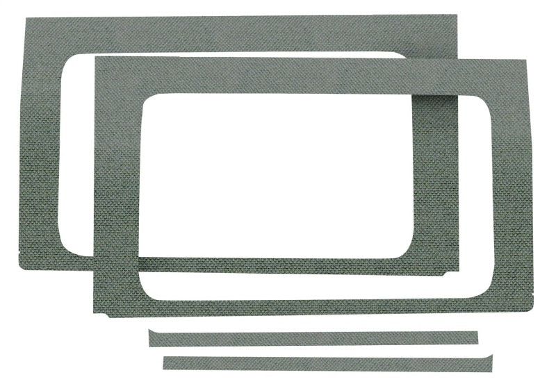 DEI 18-23 Jeep Wrangler JL 4 portes Boom Mat Garniture de lunette arrière - 4 pièces - Gris