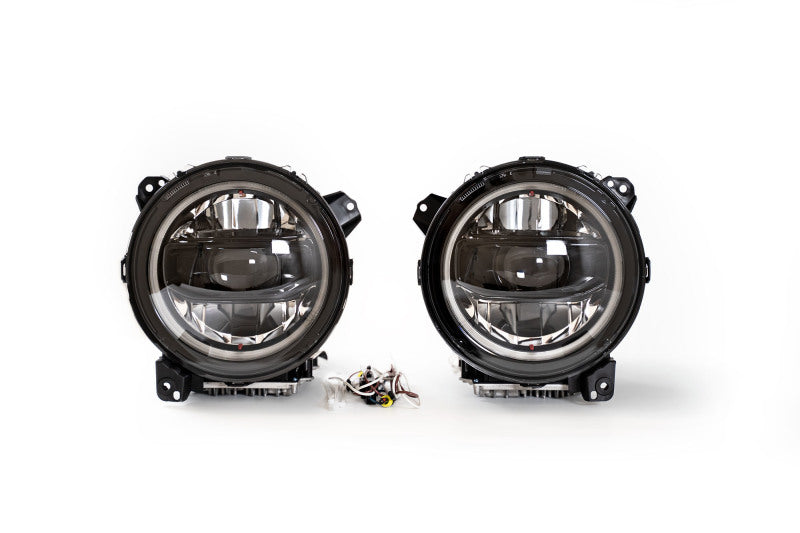 Phares de projecteur à LED tout-terrain DV8 pour Jeep Gladiator Wrangler 18-22