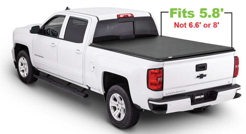 Couvre-caisse à rouleau bas de 5,8 pieds pour flottes GMC Sierra 1500 2019 de Tonno Pro