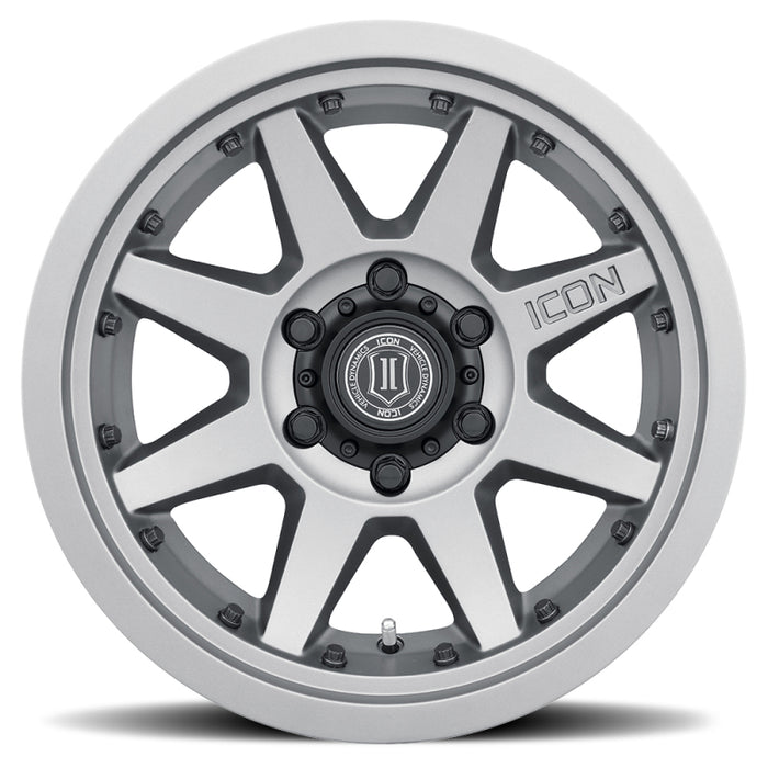 Roue en titane ICON Rebound Pro 17x8,5 6x5,5 25 mm de déport 5,75 pouces BS 95,1 mm d'alésage