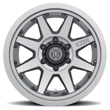 Roue en titane ICON Rebound Pro 17x8,5 6x135 6 mm de déport 5 pouces BS 87,1 mm d'alésage