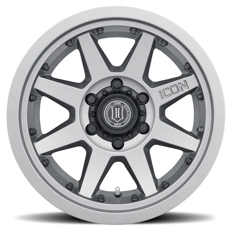 ICON Rebound Pro 17x8.5 6x5.5 25mm Offset 5.75in BS 93.1mm Bore Titanium Wheel