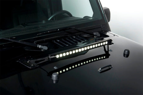 Putco 07-18 Jeep Wrangler JK - Barre lumineuse Luminix 20 pouces avec support de capot Kits LED Luminix Jeep