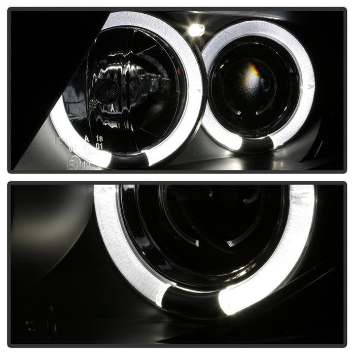 Spyder BMW Z4 03-08 Projector Headlights Halogen Model Only - LED Halo Black PRO-YD-BMWZ403-HL-BK