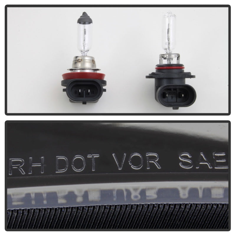 Phares de style OEM xTune 13-16 Ford Escape - Noir (HD-JH-FESCA13-AM-BK)