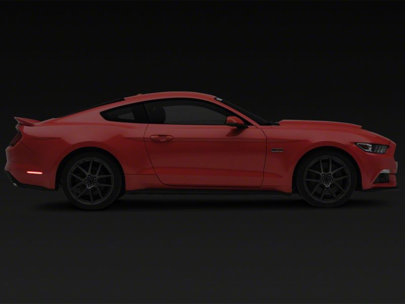 Feux de position latéraux à LED Raxiom 15-23 Ford Mustang Axial Series arrière - Rouge