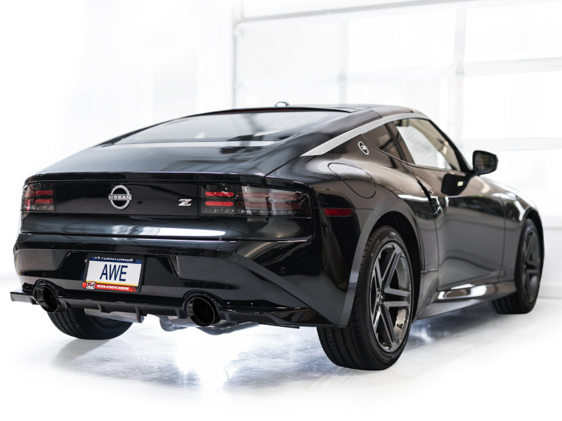 Système d'échappement Catback AWE 2023 Nissan Z RZ34 RWD Track Edition avec embouts noirs diamantés