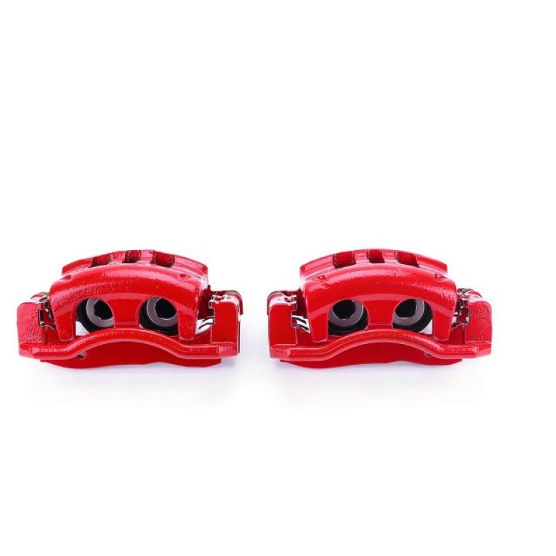 Étriers avant rouges Power Stop 03-11 Ford Crown Victoria avec supports - Paire