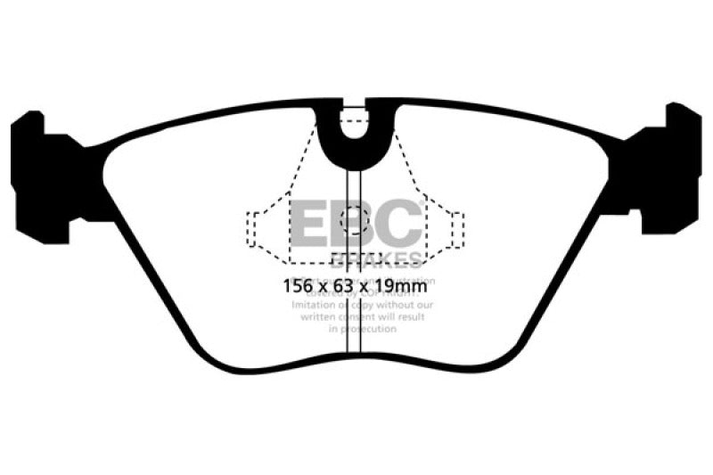 Plaquettes de frein avant EBC 92-95 BMW M3 3.0 (E36) Bluestuff