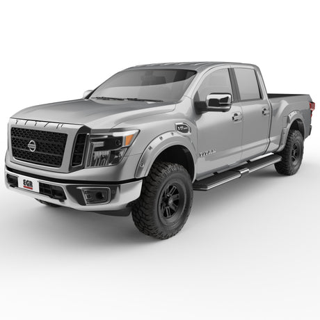Élargisseurs d'ailes boulonnés EGR 16+ Nissan Titan XD - Ensemble - Platine liquide métallisé