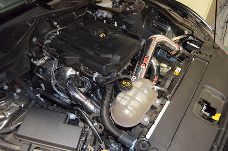 Kit de tuyauterie de refroidisseur intermédiaire en aluminium Injen 15-19 Ford Mustang 2,3 L EcoBoost - Noir froissé