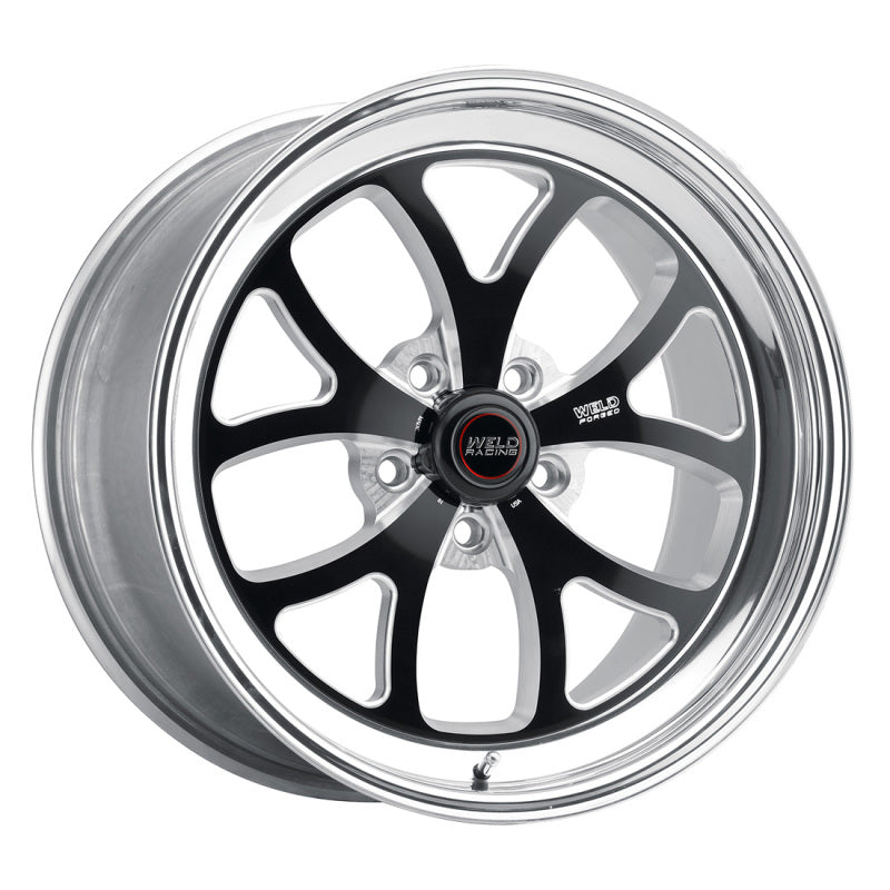 Roue noire Weld S76 18x9 / 5x115 BP / 6,1 po BS (plaquette haute) - Sans verrou de talon