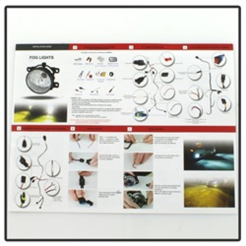 Feux antibrouillard Spyder OEM Ford F-150 2015-2016 avec interrupteur universel - Transparent FL-FF15014-C