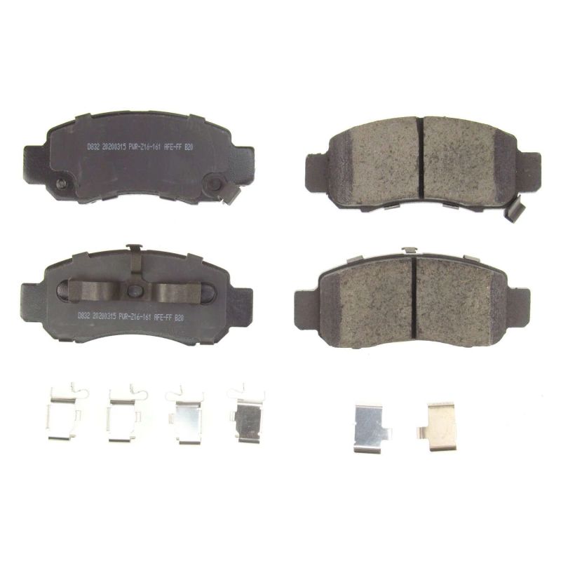 Plaquettes de frein avant Power Stop 00-06 Honda Insight Z17 Evolution en céramique avec matériel