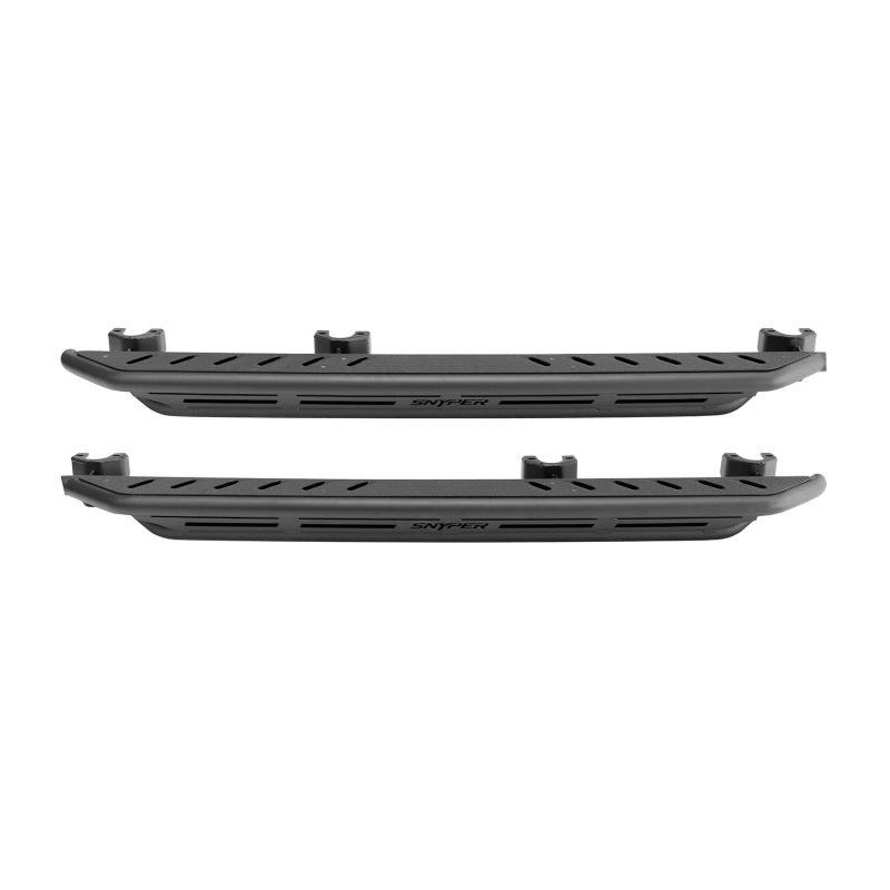 Westin/Snyper 07-17 Jeep Wrangler Unlimited Triple Tube Rock Rail Steps - Textured Black