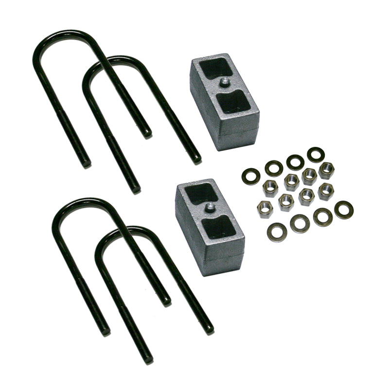 Kit de bloc Superlift 99-10 Ford F-250 SuperDuty 2,5 pouces avec tube d'essieu 3 5/8 et lame de surcharge montée sur le dessus
