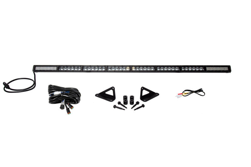 Kit de barre lumineuse LED pour capot Jeep JL Wrangler/Gladiator SS50 18-21 de Diode Dynamics - Combo blanc